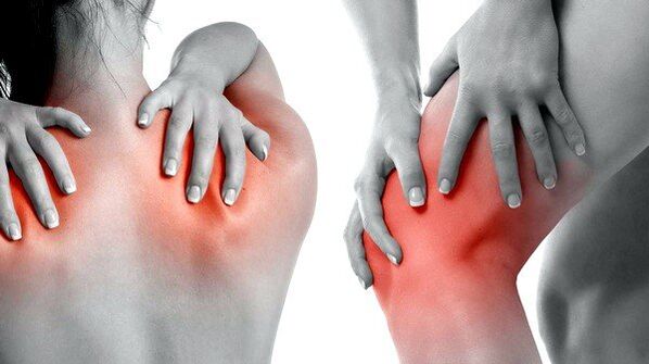 dor nos músculos e articulações como sintoma da presença de parasitas